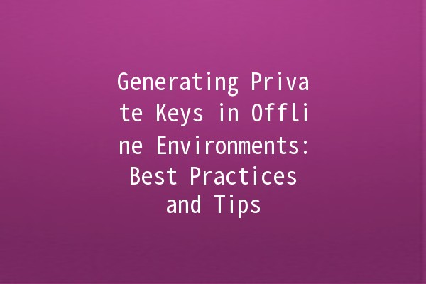 Generating Private Keys in Offline Environments: Best Practices and Tips 🔑✨