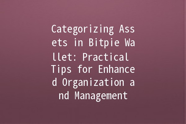 Categorizing Assets in Bitpie Wallet: Practical Tips for Enhanced Organization and Management 📊💰